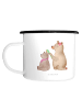 Mr. & Mrs. Panda Tasse Bär Kind ohne Spruch in Weiß