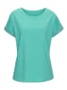 LASCANA Kurzarmshirt in smaragd