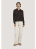 Hessnatur Hessnatur Polo-Pullover Regular aus Bio-Schurwolle mit Cahsmere in kakao braun