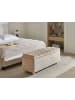 Beliani Bettbank SALIDA in Beige/Braun - (W) 115 x (H) 54 x (L) 39 cm