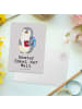 Mr. & Mrs. Panda Wanddeko Pinguin Bester Enkel der Welt mit Spruch in Grau Pastell