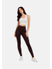 Only Play Leggings 'Alva' in dunkelbraun
