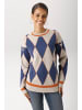 Aniston CASUAL Strickpullover in beige-blau-orange