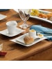 Villeroy & Boch 4er Set Brotteller NewWave in 18 x 15 cm in weiß