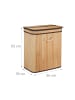 relaxdays Wäschekorb in Natur - (B)55 x (H)63 x (T)35 cm