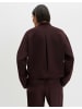 someday. Sweatjacke mit V-Ausschnitt und verkürzter Länge in Mahogany