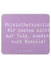 Mr. & Mrs. Panda Mousepad Spruch Physiotherapeutin Humor mit Spruch in Lavendeltraum