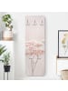 WALLART Garderobe - Zartrosane Wildblumen in Rosa