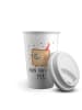Mr. & Mrs. Panda To Go Becher Toast Party mit Spruch in Weiß