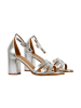 Divine Factory Sandalen mit Absatz Grau
