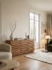 KADIMA DESIGN Sideboard 160 x 75 x 43 cm Massiv-Holz Natur Baumkante Anrichte