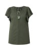 Ulla Popken Shirt in olivgrau