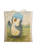 Mr. & Mrs. Panda Shopping Tasche Pinguin Duschen Design mit Spruch in Weiß