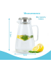 Intirilife Karaffe mit Deckel in 1.5 Liter