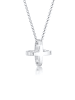 Elli Halskette 925 Sterling Silber Kreuz in Silber