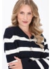 DreiMaster Maritim Cardigan in dark navy offwhite