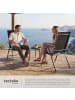 tectake klappbarer Terrassenstuhl mit Textilenem-Gewebe 54,5 x 65 x 107,5 cm