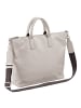 DuDu Halmahera Shopper Tasche Leder 40 cm in pearl grey