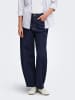 ONLY Barrel-Fit-Umstandsjeans in Dark Blue Denim