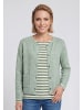 Olsen Strickcardigan in Moss Green Melange