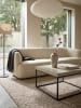 KADIMA DESIGN Couchtisch 60x60x38 cm Sandfarben Sofatisch in Stein-Optik Modern, in Beige