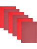REDBEST Geschirrtuch 6er-Pack Tulsa in rot/burgund