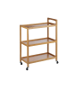 relaxdays Servierwagen in Natur - (B)58x (H)76 x (T)30 cm