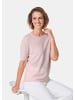 GOLDNER Kurzgröße:  Feinstrickpullover mit Rundhals in puder