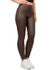 Reichstadt Damen Skinny Fit Hose High Waist in Dark Brown