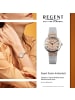 Regent Armbanduhr-Analog silber, rosegold klein (ca. 30mm) Regent Metallarmband
