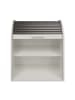 58 aufm Kessel JALOUSIESCHRANK Eada 69 x 44 x 85 Rollladenschrank Weiß Matt Lack/Graphit