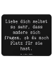Mr. & Mrs. Panda Mauspad Spruch Selbstakzeptanz Liebe mit Spruch in Schwarz