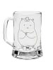 Mr. & Mrs. Panda Gravur Bierkrug Hamster Hut ohne Spruch in Transparent