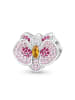 GNOCE Sterling Silber Orchidee Charm Zirkonia bunt