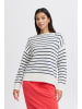 b. young BYNAGLA STRIPED JUMPER - loose fit in Marshmallow Mix