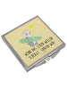Mr. & Mrs. Panda Handtaschenspiegel Sommer Wellen Surf mit Spruch in Gelb Pastell