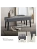 tectake Sitzbank gepolstert, Belastbarkeit 220 kg, 95 x 38 x 45 cm