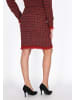 faina Women Skirt in burgundy black gold