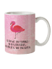 Mr. & Mrs. Panda Kindertasse Flamingo Classic mit Spruch in Aquarell Pink