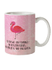 Mr. & Mrs. Panda Pott Flamingo Classic mit Spruch in Aquarell Pink