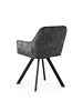 B&D Home 2er-Set: Drehstuhl DIETER in Anthrazit - (B)56 x (H)84 x (T)61 cm