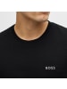 BOSS Waffle T-Shirt in Schwarz