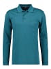 Ragman Softknit-Polo Jacquard, Langarm in Grün