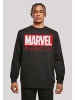 F4NT4STIC Sweatshirt Marvel Logo washed Care Waschanleitung in schwarz