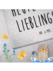 Mr. & Mrs. Panda Gästehandtuch Otter Seerose mit Spruch in Grau Pastell