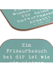 Mr. & Mrs. Panda Untersetzer für Gläser Spruch Friseur Wunder mi... in Meeresbrise