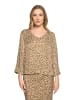 Betty Barclay Schlupfbluse mit Leoprint in Beige/Khaki