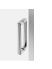 Beliani Duschkabine LANGUI in Silber - (W) 120 x (H) 190 x (L) 90 cm
