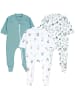 TupTam Baby Unisex Schlafstrampler mit Fuß 3er Pack in grün/weiß