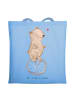 Mr. & Mrs. Panda Tote Bag Bär Einrad fahren ohne Spruch in Sky Blue